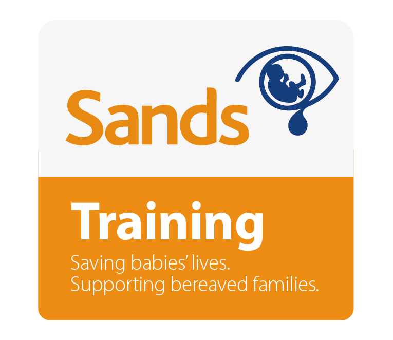 Sands Training badge: saving babies lives, supporting bereaved families